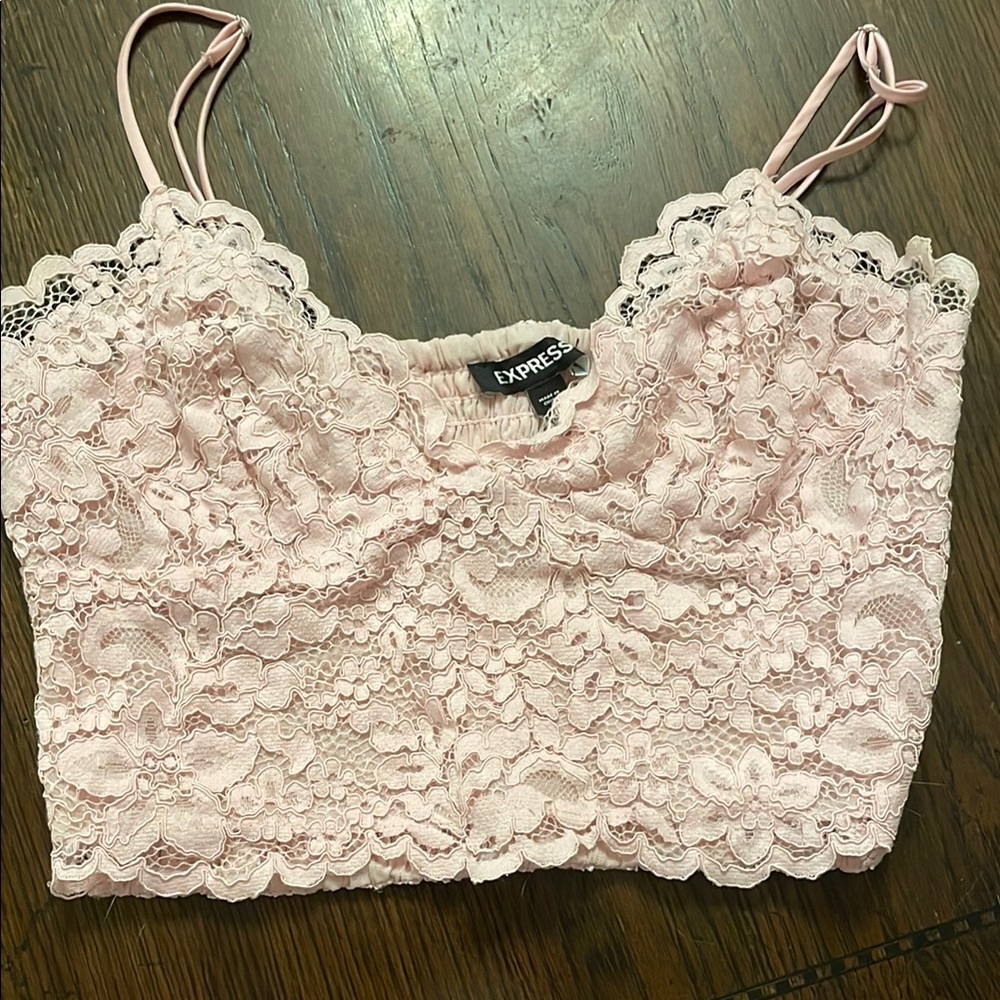 Express Pink Lace Women's Top